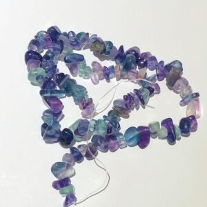 Colorful Fluorite chip beads stripe