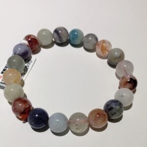 Colorful mixed gemstone bracelet